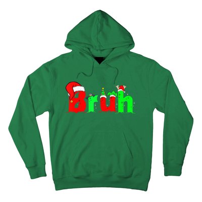 Bruh Funny Saying Bro Teens B.O.Y.S. K.I.D.S Christmas Pajamas Xmas Hoodie