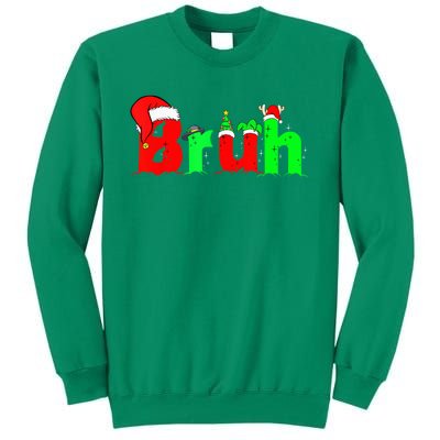 Bruh Funny Saying Bro Teens B.O.Y.S. K.I.D.S Christmas Pajamas Xmas Sweatshirt