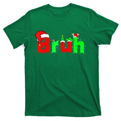 Bruh Funny Saying Bro Teens B.O.Y.S. K.I.D.S Christmas Pajamas Xmas T-Shirt