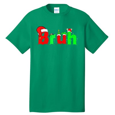 Bruh Funny Saying Bro Teens B.O.Y.S. K.I.D.S Christmas Pajamas Xmas Tall T-Shirt