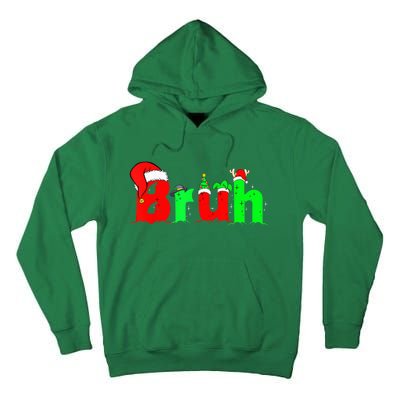 Bruh Funny Saying Bro Teens B.O.Y.S. K.I.D.S Christmas Pajamas Xmas Tall Hoodie