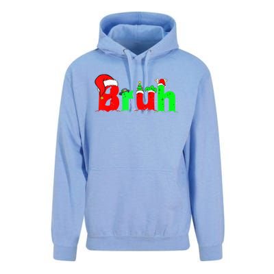 Bruh Funny Saying Bro Teens B.O.Y.S. K.I.D.S Christmas Pajamas Xmas Unisex Surf Hoodie