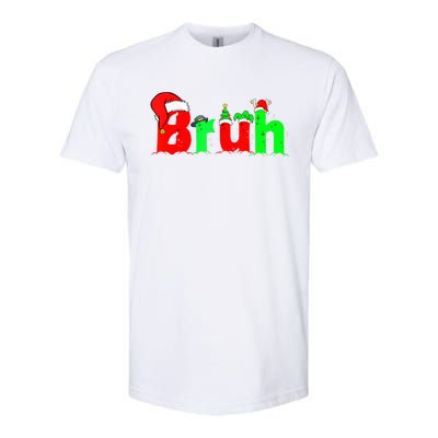 Bruh Funny Saying Bro Teens B.O.Y.S. K.I.D.S Christmas Pajamas Xmas Softstyle CVC T-Shirt