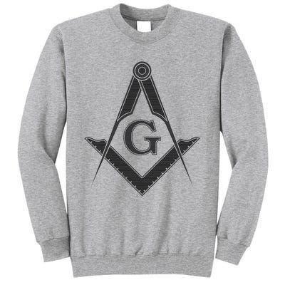 Black Freemason Square And Compass Master Mason Tall Sweatshirt