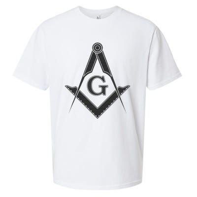 Black Freemason Square And Compass Master Mason Sueded Cloud Jersey T-Shirt