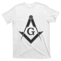 Black Freemason Square And Compass Master Mason T-Shirt