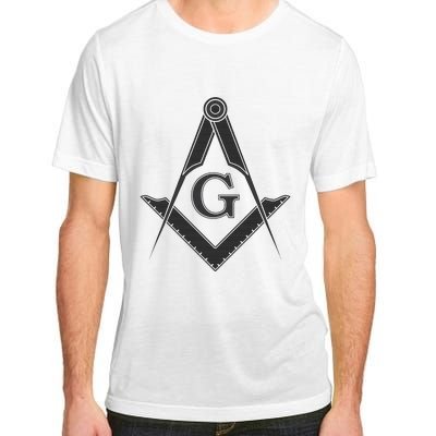 Black Freemason Square And Compass Master Mason Adult ChromaSoft Performance T-Shirt