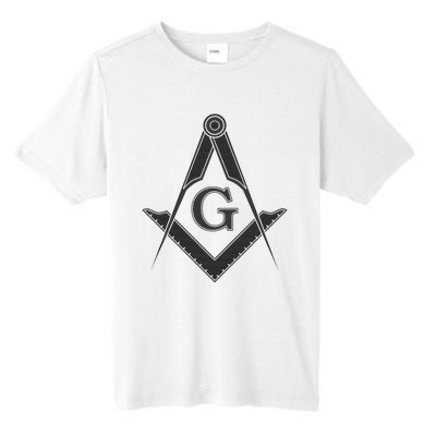 Black Freemason Square And Compass Master Mason Tall Fusion ChromaSoft Performance T-Shirt