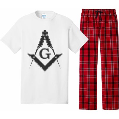 Black Freemason Square And Compass Master Mason Pajama Set