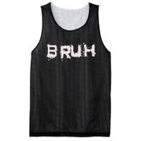 Bruh Funny Saying Meme Slang Bro Ns Mesh Reversible Basketball Jersey Tank