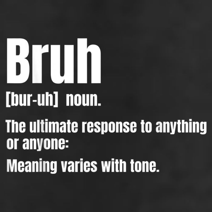 Bruh Funny Saying Sarcastic Novelty Letter Graphic Casual 7 Panel Mesh Trucker Snapback Hat