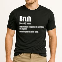 Bruh Funny Saying Sarcastic Novelty Letter Graphic Casual Cooling Performance Crew T-Shirt