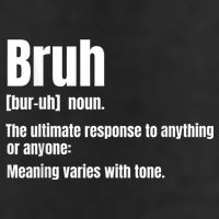 Bruh Funny Saying Sarcastic Novelty Letter Graphic Casual 11oz C Handle Ceramic Mug
