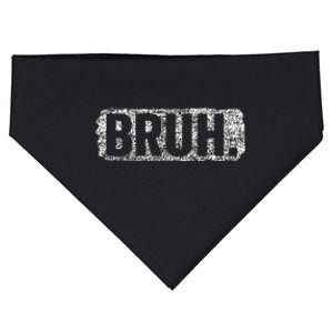 Bruh Funny Saying Meme Bro Mom Slang Teens USA-Made Doggie Bandana