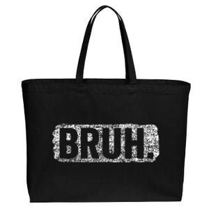 Bruh Funny Saying Meme Bro Mom Slang Teens Cotton Canvas Jumbo Tote