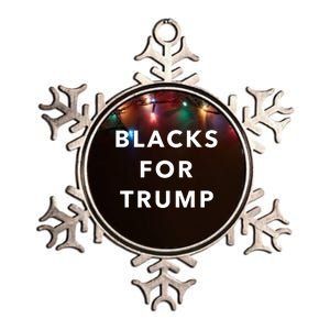 Blacks For Trump Metallic Star Ornament