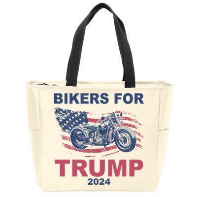 Bikers For Trump 2024 United States Zip Tote Bag