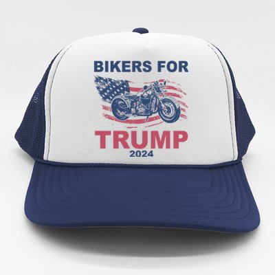 Bikers For Trump 2024 United States Trucker Hat