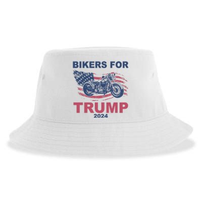 Bikers For Trump 2024 United States Sustainable Bucket Hat