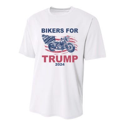 Bikers For Trump 2024 United States Youth Performance Sprint T-Shirt