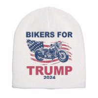 Bikers For Trump 2024 United States Short Acrylic Beanie