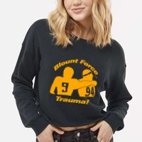 Blount Force Trauma Cropped Pullover Crew