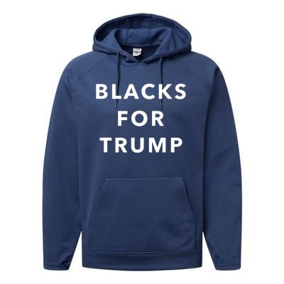 Blacks For Trump Performance Fleece Hoodie