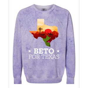 Beto For Texas Beto For Governor Colorblast Crewneck Sweatshirt