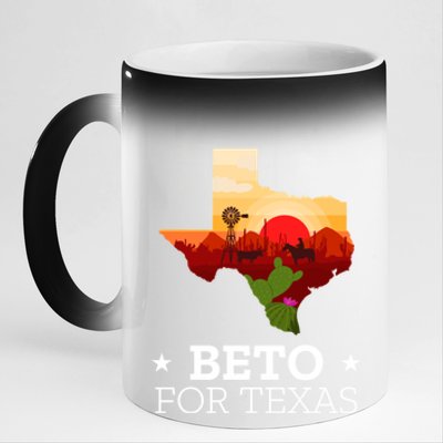 Beto For Texas Beto For Governor 11oz Black Color Changing Mug