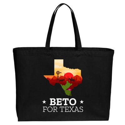 Beto For Texas Beto For Governor Cotton Canvas Jumbo Tote