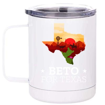 Beto For Texas Beto For Governor 12 oz Stainless Steel Tumbler Cup