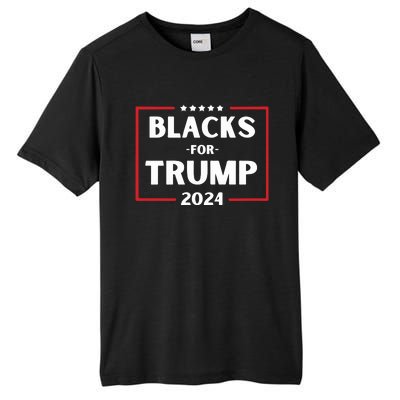 Blacks For Trump 2024 Donald Trump 2024 Tall Fusion ChromaSoft Performance T-Shirt