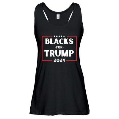 Blacks For Trump 2024 Donald Trump 2024 Ladies Essential Flowy Tank