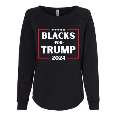 Blacks For Trump 2024 Donald Trump 2024 Womens California Wash Sweatshirt