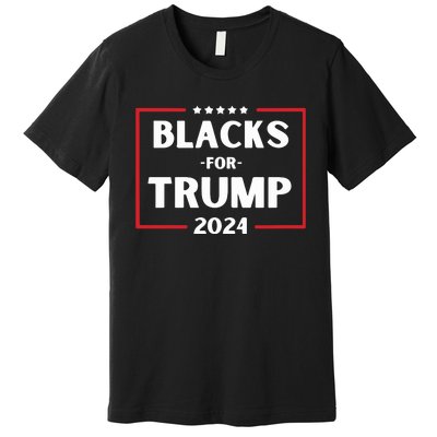 Blacks For Trump 2024 Donald Trump 2024 Premium T-Shirt