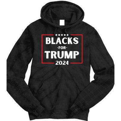 Blacks For Trump 2024 Donald Trump 2024 Tie Dye Hoodie