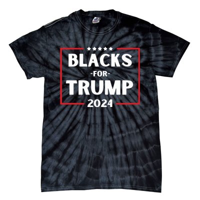 Blacks For Trump 2024 Donald Trump 2024 Tie-Dye T-Shirt