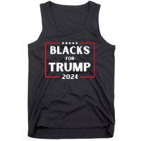 Blacks For Trump 2024 Donald Trump 2024 Tank Top