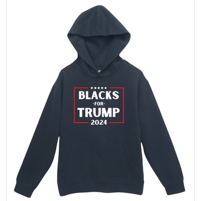 Blacks For Trump 2024 Donald Trump 2024 Urban Pullover Hoodie