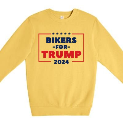 Bikers For Trump 2024 Premium Crewneck Sweatshirt