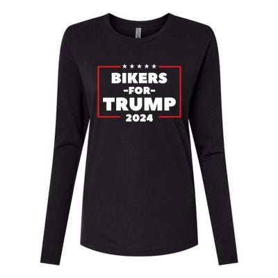 Bikers For Trump 2024 Womens Cotton Relaxed Long Sleeve T-Shirt