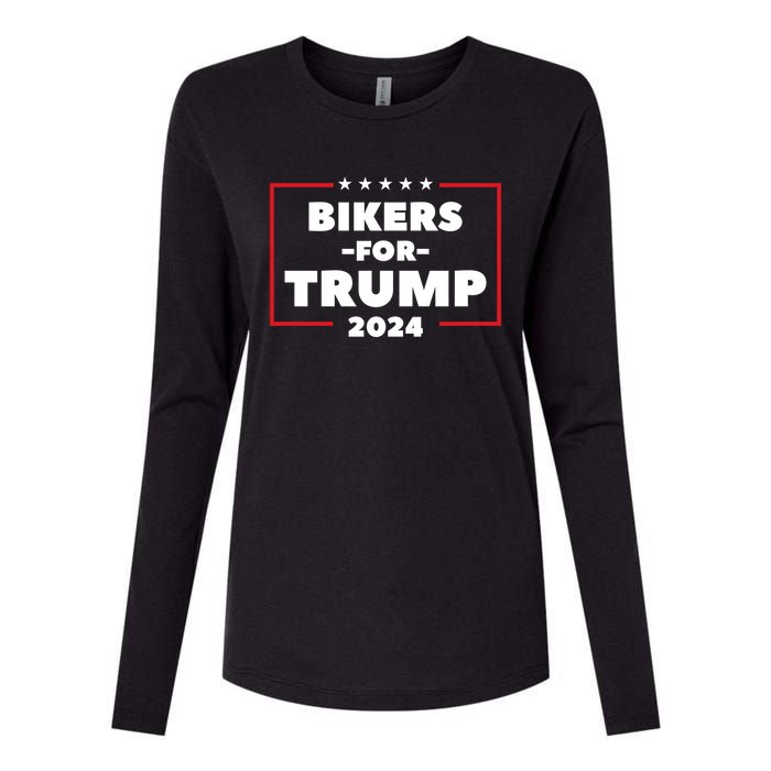 Bikers For Trump 2024 Womens Cotton Relaxed Long Sleeve T-Shirt