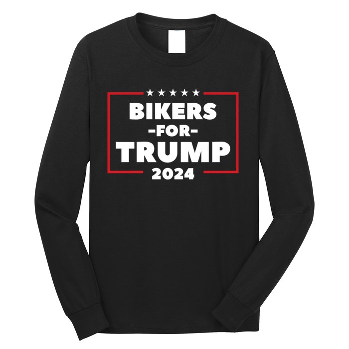 Bikers For Trump 2024 Long Sleeve Shirt