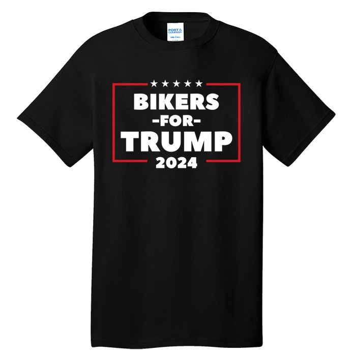 Bikers For Trump 2024 Tall T-Shirt