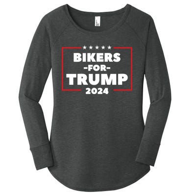 Bikers For Trump 2024 Women's Perfect Tri Tunic Long Sleeve Shirt