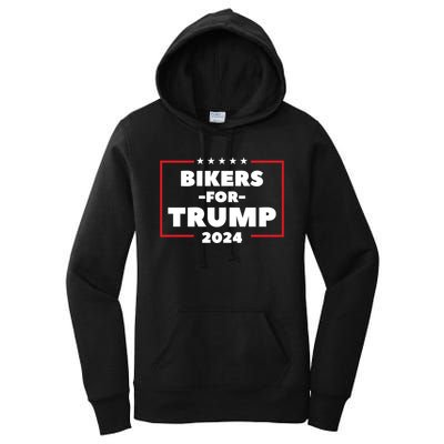 Bikers For Trump 2024 Women's Pullover Hoodie