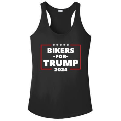 Bikers For Trump 2024 Ladies PosiCharge Competitor Racerback Tank