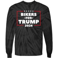 Bikers For Trump 2024 Tie-Dye Long Sleeve Shirt