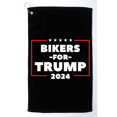 Bikers For Trump 2024 Platinum Collection Golf Towel