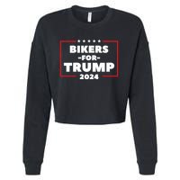 Bikers For Trump 2024 Cropped Pullover Crew